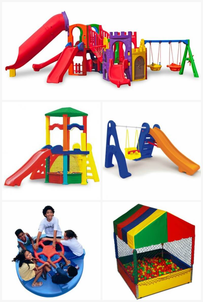 brinquedos para playground de plástico para condomínio