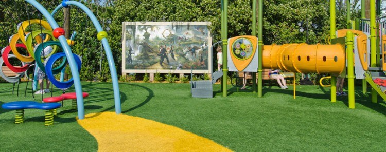 playground montado em creche ou condomínio