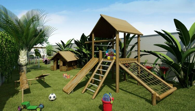 playground de madeira