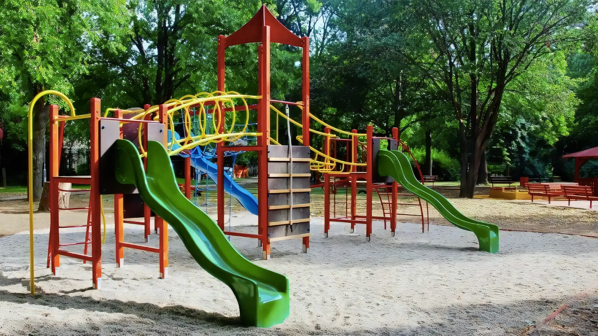 Parque infantil AS uso público comercial